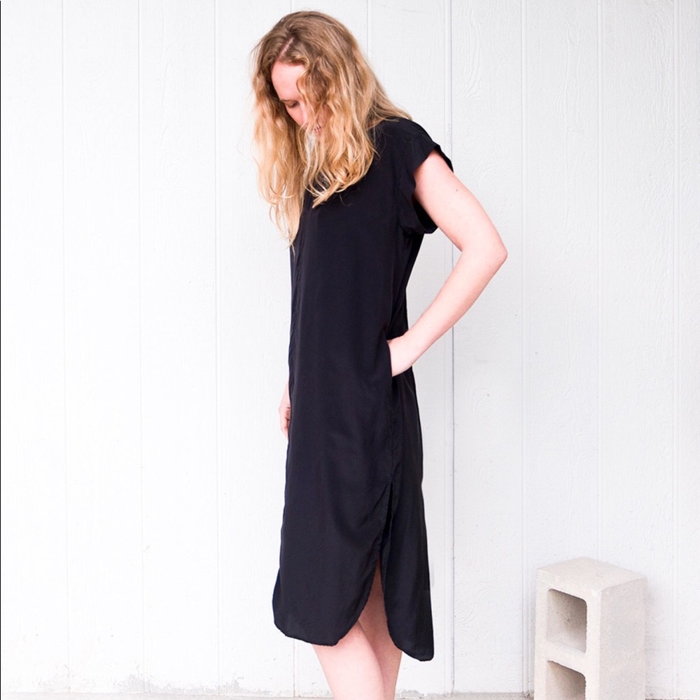 Esby Kate silk dress Sz s Black